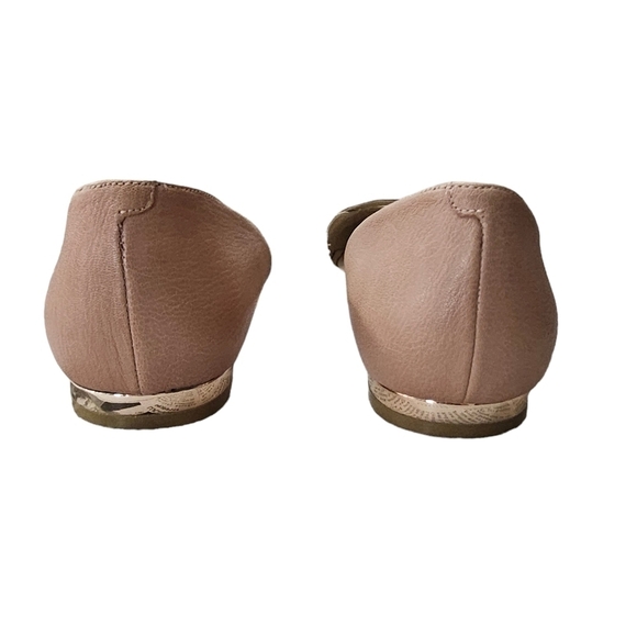 Enzo Angiolini Carmel & Rose Gold Leather Upper Ballet Flats Size 9.5 M - Picture 3 of 12